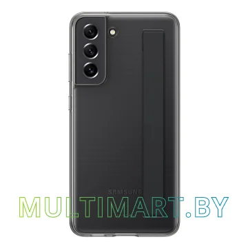 Чехол для телефона Samsung Slim Strap Cover для Galaxy S21 FE (темно-серый) картинка 2